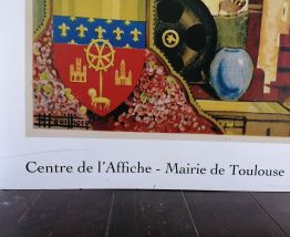 Grande affiche ancienne Foire de Toulouse 1928
