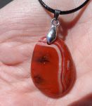 pendentif pierre Jaspe rouge 
