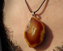 pendentif pierre Agate Druzy 