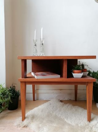 Table basse vintage pieds compas