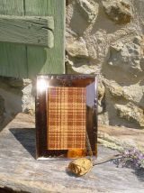 Cadre vintage à poser en verre taillé