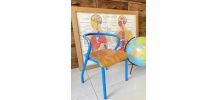 Chaise écolier enfant vintage Jacques Hitier