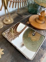 Miroir barbier 23 x 17cm vintage