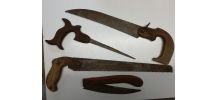 Lot de scies anciennes