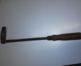 Fer à souder ancien en cuivre