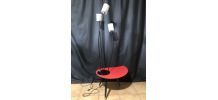 Lampadaire à trois feux Formica Rouge Vintage