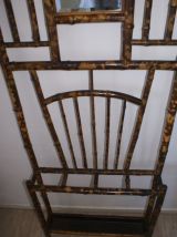 Porte-manteau bambou tigré 1900-1930