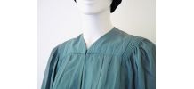 Manteau cape robe de chœur/diplômé vert d'eau vintage 50's 