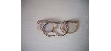 Paire de lunettes cats eyes en bakélite vintage 50's 60's