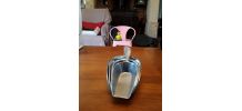 Lot 5 pelles en aluminium vintage 