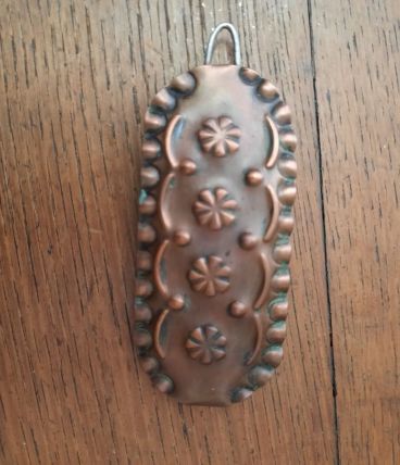 Barrette en cuivre vintage 
