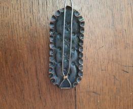 Barrette en cuivre vintage 