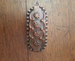Barrette en cuivre vintage 