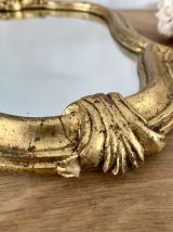 Ancien miroir doré vintage