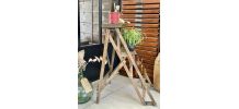 Escabeau bois 3 marches vintage