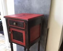 Table de chevet relooké