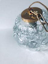 Suspension luminaire boule en verre