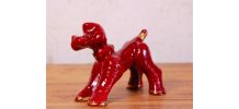  Chien caniche céramique 1930`