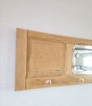 Porte manteaux en chêne miroir biseauté