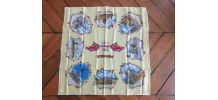Foulard neuf monuments de Londres, vintage années 50'