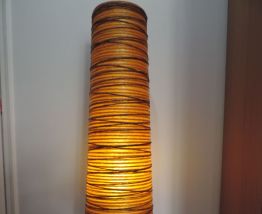 Lampe géante à poser en céramique-Potiers d'Accolay circa 19