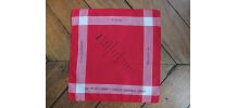 Mouchoir de Cholet rouge et blanc 1975
