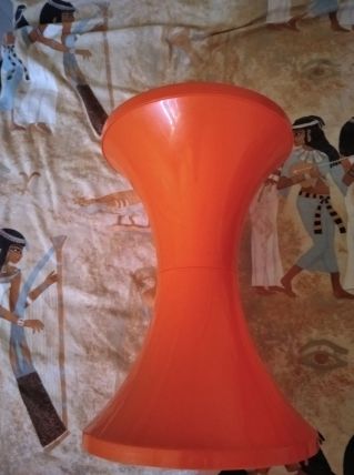 Tabouret tamtam vintage orange