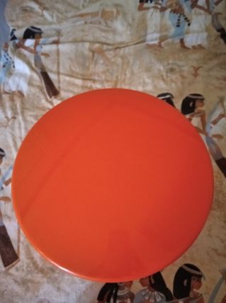 Tabouret tamtam vintage orange