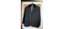 VESTE LAINAGE GRISE col marron