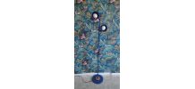lampadaire 2 spots bleu vintage