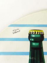 Carton pub vintage PERRIER champagne des eaux de table 