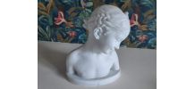 buste en plâtre "la rieuse" d'après Jean-Baptiste Pigalle