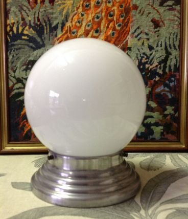 plafonnier opaline vintage