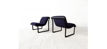 Chauffeuses Knoll vintage design Hanna &amp;amp; Morrison