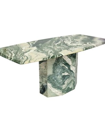 Rare grande table marbre "VERDE LUANA" italie 1970