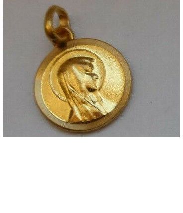 pendentif petite médaille dorée Sainte Vierge Marie