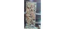 tableau sculpture en teck danseuses thai