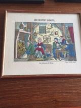 Lot de 5 images d'Epinal encadrées.
