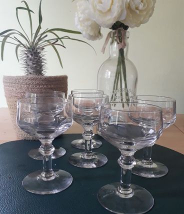 6 verres anciens à digestif