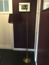 Lampadaire de sofa en laiton  réglage en hauteur 