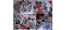 Beau lot de + de 1000 timbres philatélie France et tous pays