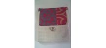 Pochette en tissu nid d'abeille fait main
