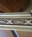 Miroir beige 1930 moulures bois sculpté.