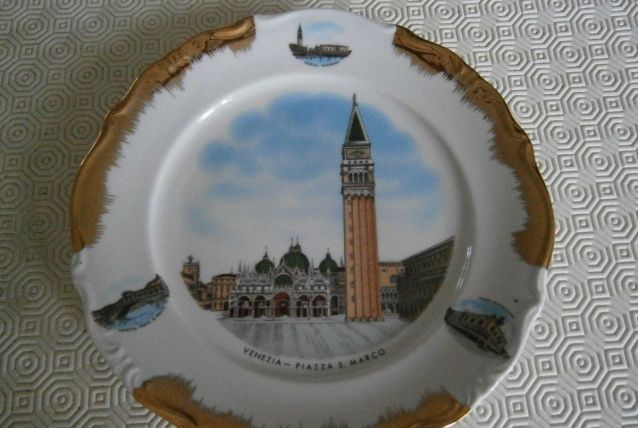 Assiette décorative Venezia Piazza S.Marco