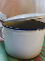 Pot lait/crème émaillé ancien