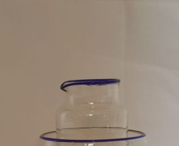Bol et pichet en verre soufflé