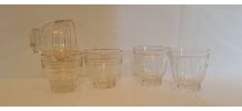 Lot de 5 verres dorés 