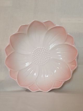 Plat fleur rose 