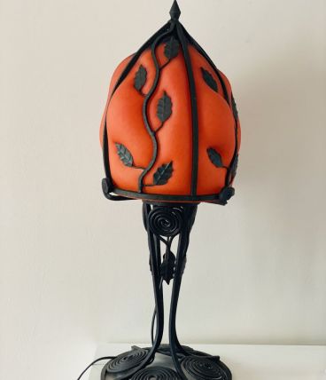 Lampe en pâte de verre