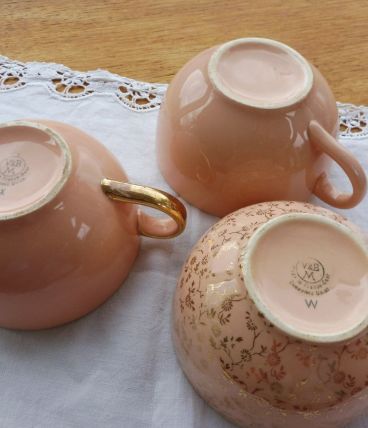 Ensemble tasses Villeroy et Boch rose